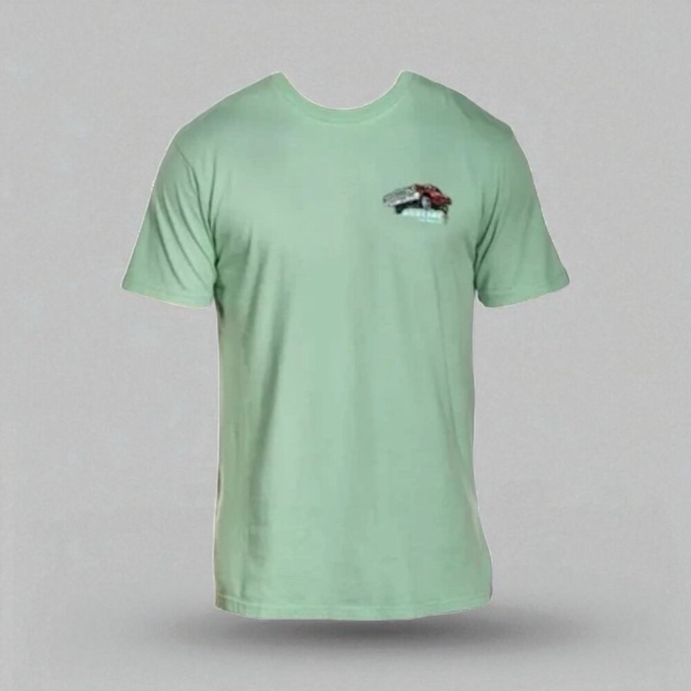 Men's Sullen Art Co Ruca Premium Sublime Long Beach Neptune Green T-Shirt Size L - Picture 2 of 3